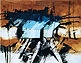 Aufbruch 1997  Monotypie / Collage 49 x 63 cm