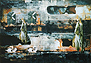 Schnee von morgen	1999  Collage / Öl 56 x 80 cm